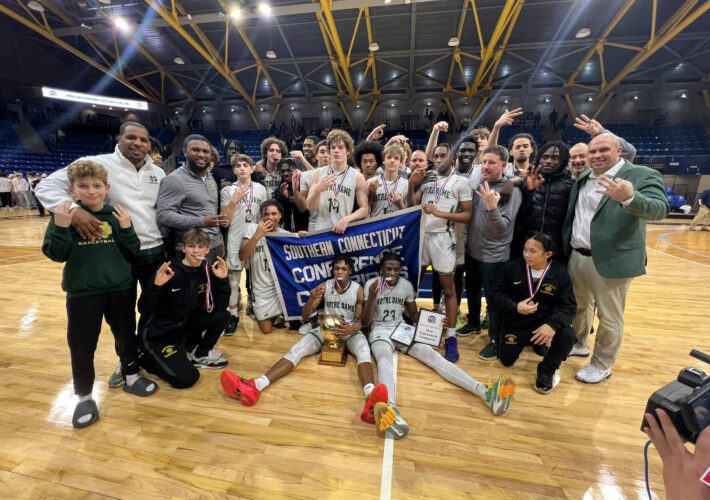 Notre Dame Captures Third Straight SCC Boys Basketball Championship