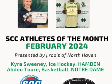 SCC Names Athletes of the Month for February 2024, presented by j.roo’s of North Haven