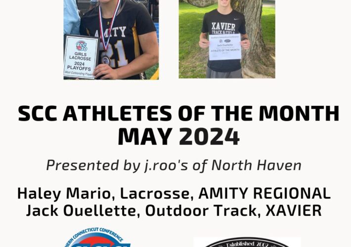SCC Names Athletes of Month for May 2024, presented by j.roo’s of North Haven