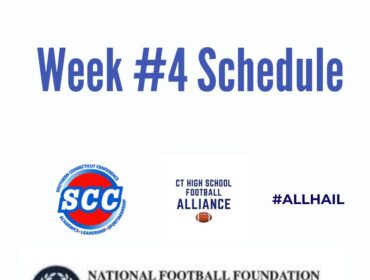 Week #4 Football Schedule & Results, presented by the Casey/O’Brien New Haven County Chapter of National Football Foundation