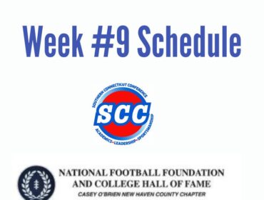 Week #9 Football Schedule, presented by the Casey/O’Brien New Haven County Chapter of National Football Foundation