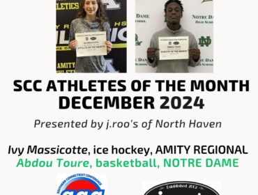 Ivy Massicotte (Amity), Abdou Toure (Notre Dame) named SCC Athletes of the Month for December 2024