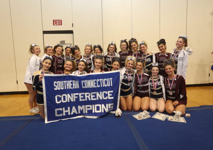 East Haven and North Haven Share 2025 SCC Cheerleading Title