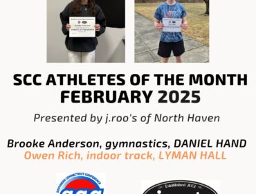 Brooke Anderson (Daniel Hand), Owen Rich (Lyman Hall) named SCC Athletes of the Month for February 2025, presented by j.roo’s