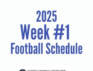Week #1 Football Schedule, presented by the Casey-O’Brien New Haven County Chapter of National Football Foundation