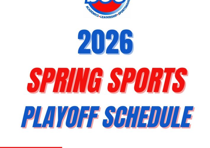 2026 SCC Spring Sports Playoff Schedule