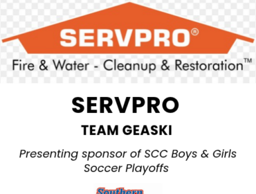 SERVPRO Team Geaski is the presenting sponsor of the 2026 SCC Boys & Girls Soccer Playoffs